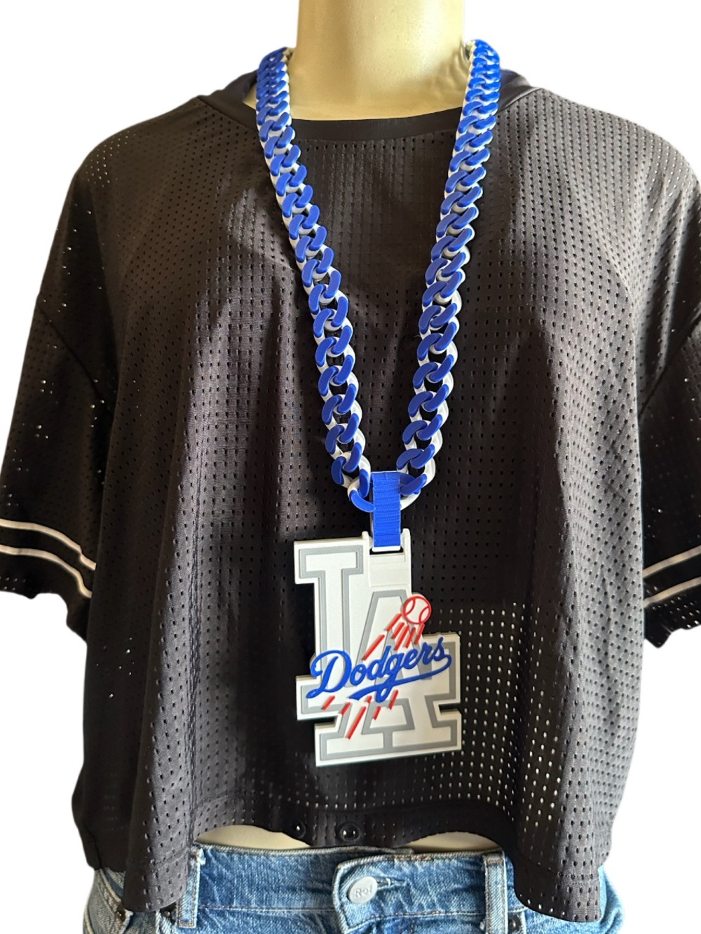 LA Dodgers 3D Printing hype chains blue and white